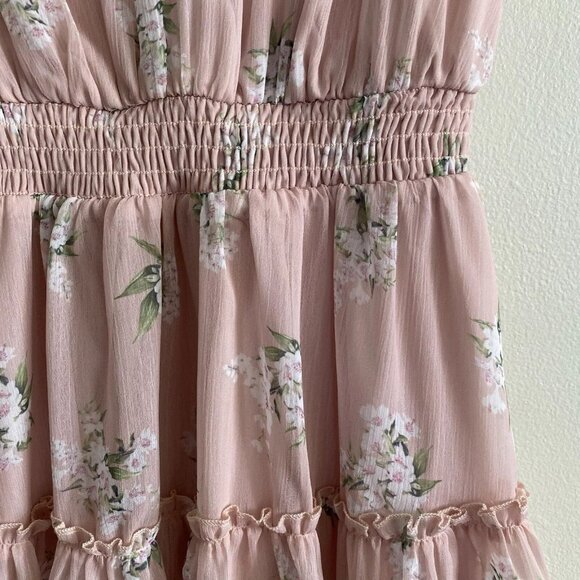Show Me Your MuMu Pink Floral Coquette Ruffle Mumu Mini Dress - Picture 5 of 10